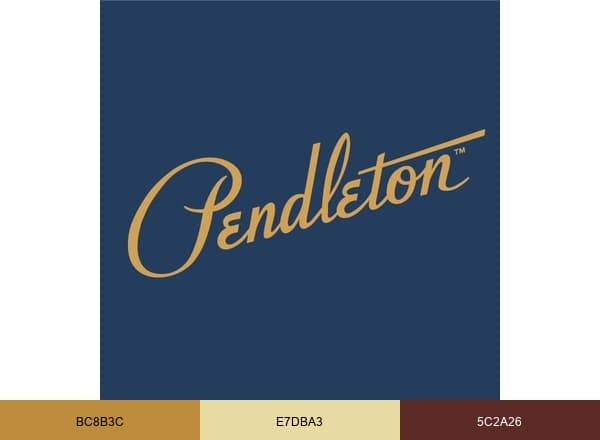 Pendleton Woolen Mills brand color palette