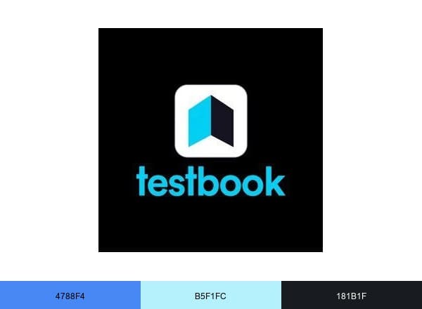 Testbook brand color palette